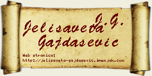 Jelisaveta Gajdašević vizit kartica
